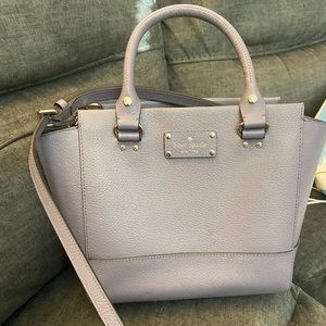 Kate Spade Purple Small tote with Crossbody strap